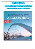 Test Bank for Intermediate Accounting 18th Edition by Kieso, Weygandt and Warfield, ISBN: 9781119790976, All 23 Chapters Covered, Verified Latest Edition