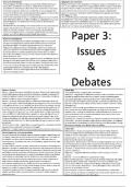 AQA A level psychology issues and debates notes 