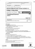 GCSE EDEXCEL 2024 Higher Combined Science Chemistry Paper 1 (Paper 2)