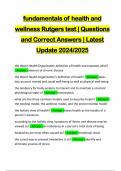 Business Policy and StrategyRutgers, Exam One | Questions and Correct Answers | Latest Update 2024/2025