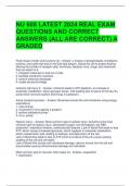 NU 608 LATEST 2024 REAL EXAM QUESTIONS AND CORRECT ANSWERS (ALL ARE CORRECT) A GRADED