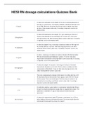 HESI RN dosage calculations Quizzes Bank Download to Score A