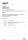 AQA A LEVEL ECONOMICS PAPER 3 INSERT 2024 (7136/3: Economic Principles and Issues )