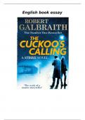 Essay Engels Review verslag over boek Cuckoo's Calling van Robert Galbraith (J.K. Rowling)