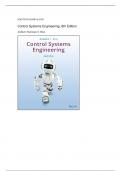 Solution Manual for Control Systems Engineering, 8th Edition  by  Norman S. Nise  | Instant Download