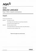 AQA GCSE ENGLISH LANGUAGE PAPER 2 INSERT 2024 (8700/1 :Writer's viewpoints and Perspectives )