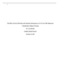 NR 449 Week 6 ATI #3; Skills Module - Nutrition Paper; The Effect of Fatty Fish Intake