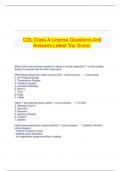   CDL Class A License Questions And Answers Latest Top Score.