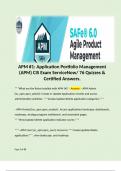 APM #1: Application Portfolio Management (APM) CIS Exam ServiceNow/ 76 Quizzes & Certified Answers. Terms like:   ***What are the Roles Installed with APM (4)? - Answer: - APM Admin [sn_apm.apm_admin]: Create or Update Application records and access admin