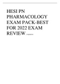 HESI PN  PHARMACOLOGY  EXAM PACK-BEST  FOR 2022 EXAM  REVIEW