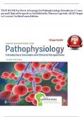 TEST BANK For Davis Advantage for Pathophysiology Introductory Concepts and Clinical Perspectives 3rd Edition By Theresa Capriotti, All 42 Chapters Covered, Verified Latest Edition