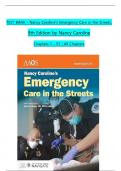 TEST BANK For Nancy Caroline’s Emergency Care in the Streets, 9th Edition by Nancy Caroline, All Chapters 1 to 53 complete Verified editon ISBN:  9781284236088