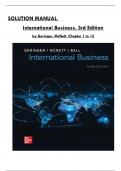 Solution Manual For International Business 3rd Edition by Geringer & McNett, All 15 Chapters Covered, Verified Latest Edition, ISBN: 9781264067527