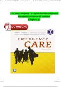 Test Bank for Emergency Care 14th Edition by Daniel Limmer, Michael F. O'Keefe and Edward T. Dickinson, A+ guide | All Chapters Covered ISBN:9780135379134  ISBN:9780130157942 Newest Edition 2024 Instant Pdf Download