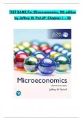 Test Bank For Microeconomics Global Edition 9th Edition by Jeffrey M. Perloff, All 1-20 Chapters Covered ,Latest Edition ISBN:9781292446516