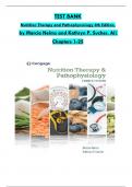 Test Bank For Nutrition Therapy and Pathophysiology, 4th Edition by Nelms All 1-25Chapters Covered ,Latest Edition  ISBN: 9780357041710, 