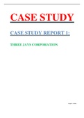 SOC 200 - Case Study Report 1: THREE JAYS CORPORATION; Complete solution. 2022 update