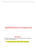 NSG 5002 WEEK 5 KNOWLEDGE CHECK WITH ANSWERS.pdf