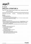 2024 AQA A LEVEL ENGLISH LITERATURE A PAPER 2 QUESTION PAPER (7712/2B)