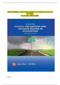 Test Bank For Ethical obligations and decision making in accounting text and cases 6th edition  by steven mintz and william miller,All Chapters 1-8 complete