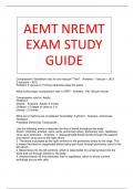 AEMT NREMT EXAM STUDY GUIDE