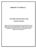 ECS1501 EXAM PACK AND STUDY NOTES