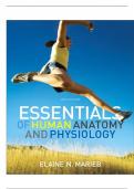 TEST BANK FOR ESSENTIALS OF HUMAN ANATOMY AND PHYSIOLOGY 10th Edition ELAINE N. MARIEB |COMPLETE SOLUTION  GUIDE|GRADE A+.