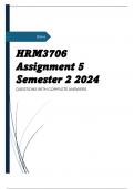 HRM3706 Assignment 5 Semester 2 2024