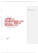 ADM3701 Assignment 6 2024 (605597) - DUE 30 October 2024