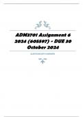 ADM3701 Assignment 6 2024 (605597) - DUE 30 October 2024