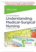 Test Bank for Davis Advantage for Understanding Medical-Surgical Nursing 7th Edition by Williams and Hopper