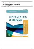 TEST BANK for Fundamentals of Nursing{ 11th  Edition} by Potter Perry | All Chapters( 1-50) Included | Elaborated Answers | Updated