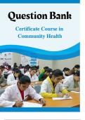 Community health Nursing 1,2 Questions with 100% Correct Answers/ verified/ Updated 2024