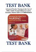 Test Bank for Advanced Practice Nursing in the Care of Older Adults 2nd Edition By Laurie Kennedy-Malone; Lori Martin-Plank; Evelyn G. Duffy Chapter 1-19 Complete Guide A+