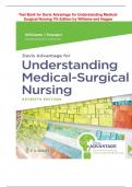 Test Bank for Davis Advantage for Understanding Medical- Surgical Nursing 7th Edition by Williams and Hopper (STUVIA)