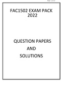 FAC1502 EXAM PACK  2022