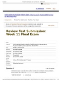 Exam (elaborations) NURS 6630 . Review Test Submission: Week 11 Final Exam