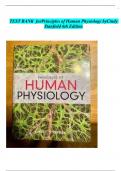 TEST BANK For Principles of Human Physiology, 6th Edition by Stanfield, Verified Chapters 1 - 24, Complete Newest Version