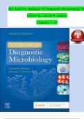 TEST BANK For Textbook Of Diagnostic Microbiology, 7th Edition By Connie R. Mahon, Verified Chapters 1 - 41, Complete Newest Version