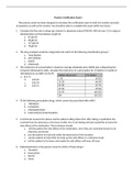 PHARM NUR 205 /PTCB Practice Exam I Questions/Answers (latest Update)2022/23