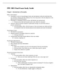 PPE 3003 Final Exam Study Guide- Florida State University