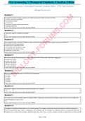 Cost Accounting A Managerial Emphasis, Canadian Edition