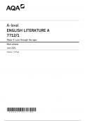 AQA A-level ENGLISH LITERATURE A Paper 1 JUNE 2024 MARK SCHEME