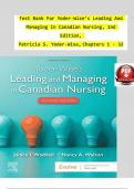 TEST BANK For Yoder-Wise’s Leading And Managing In Canadian Nursing, 2nd Edition, Patricia S. Yoder-Wise, Verified Chapters 1 - 32, Complete Newest Version