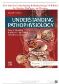 Test Bank for Understanding Pathophysiology 7th Edition by Huether, McCance, and Brashers