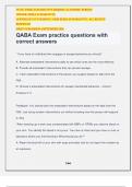 QABA Exam practice questions with correct answers