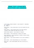 INIWIC TEST 2 EXAM WITH QUESTIONS AND ANSWERS.