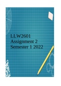 LLW2601 Assignment 2 Semester 1 2022