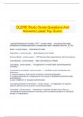  OLERE Study Guide Questions And Answers Latest Top Score.