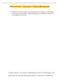 BUS 303 Week 1 Discussion 1, HR and Management  1)	Explain what the author means by the statement that “Every manager is an HR manager”. Do you agree? Give examples to backup your point of view. Respond to at least two of your classmates’ posts by Day    